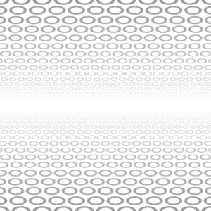 A kind of connect the dots like pattern, fading into a white horizon.