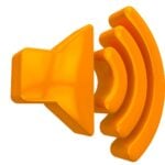 A volume icon from a laptop or smart phone.